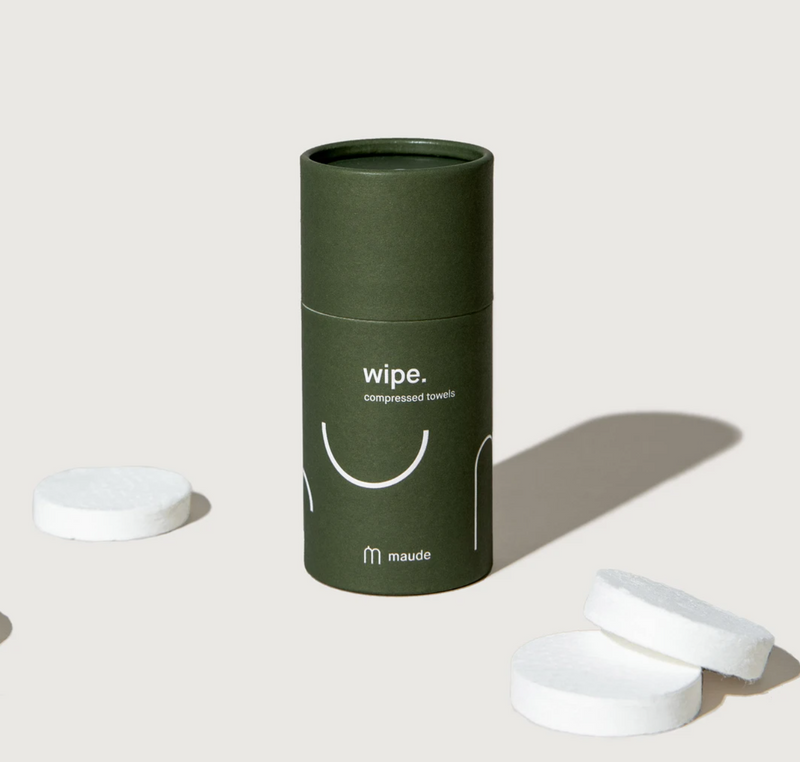 Wipe - hypoallergenic, compostable compressed towels
