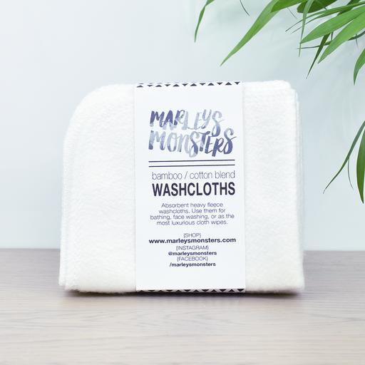 Bamboo and Organic Cotton Blend Ultra Gentle Wash Cloths